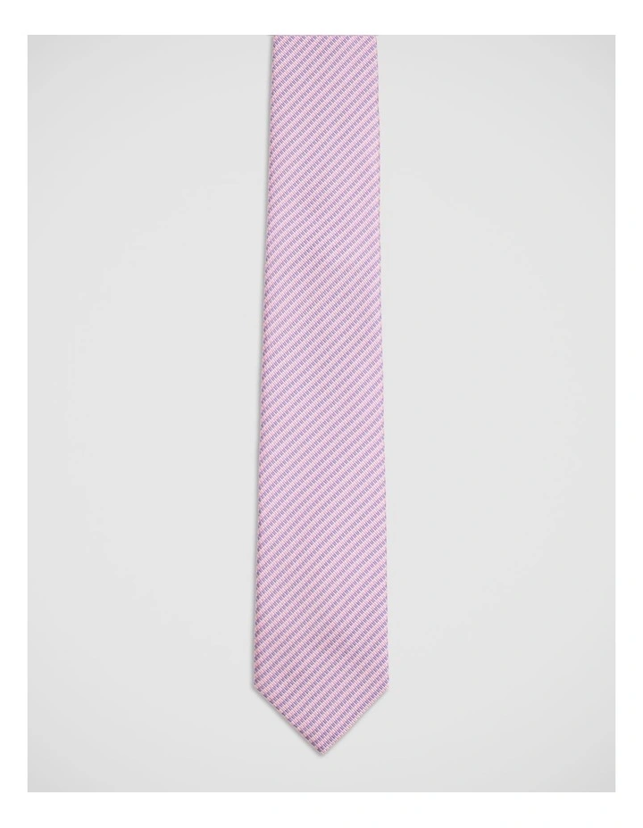 Fredric Refined Block Silk 7Cm Tie in Pink image 1