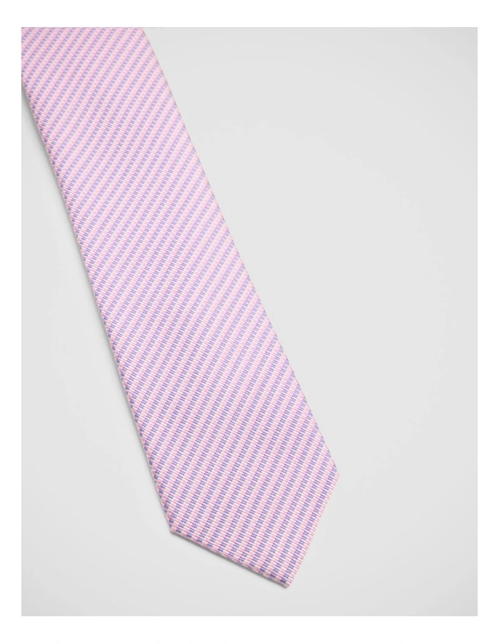 Fredric Refined Block Silk 7Cm Tie in Pink image 2