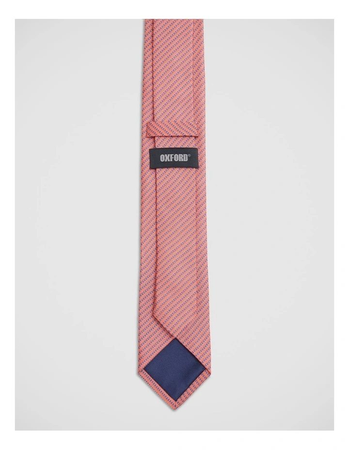 Fredric Refined Block Silk 7Cm Tie in Coral image 3
