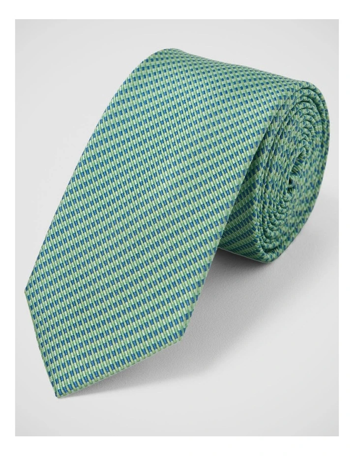 Fredric Refined Block Silk 7Cm Tie in Apple image 4