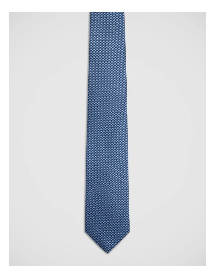 Kendall Terrace Silk 7Cm Tie in Navy/Blue image 1