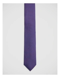 Curtis Silk 7Cm Tie in Blue/Red
