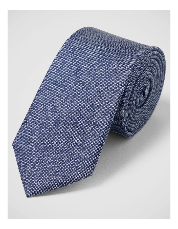 Sebastian Silk 7Cm Tie in Navy image 4