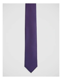 Soren Grid Silk 7Cm Tie in Blue/Red