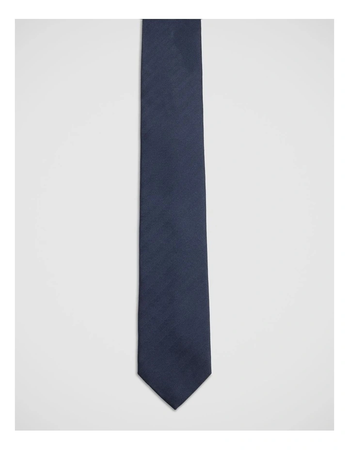 Linus Herringbone Silk 7Cm Tie image 4