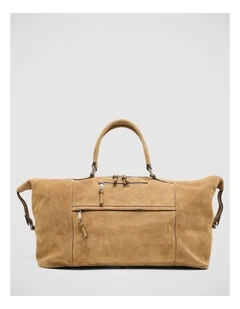 Pivart Suede Weekender in Nutmeg