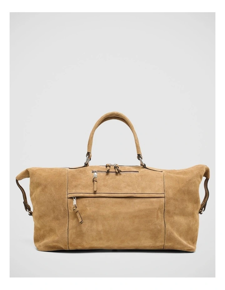 Pivart Suede Weekender in Nutmeg image 1