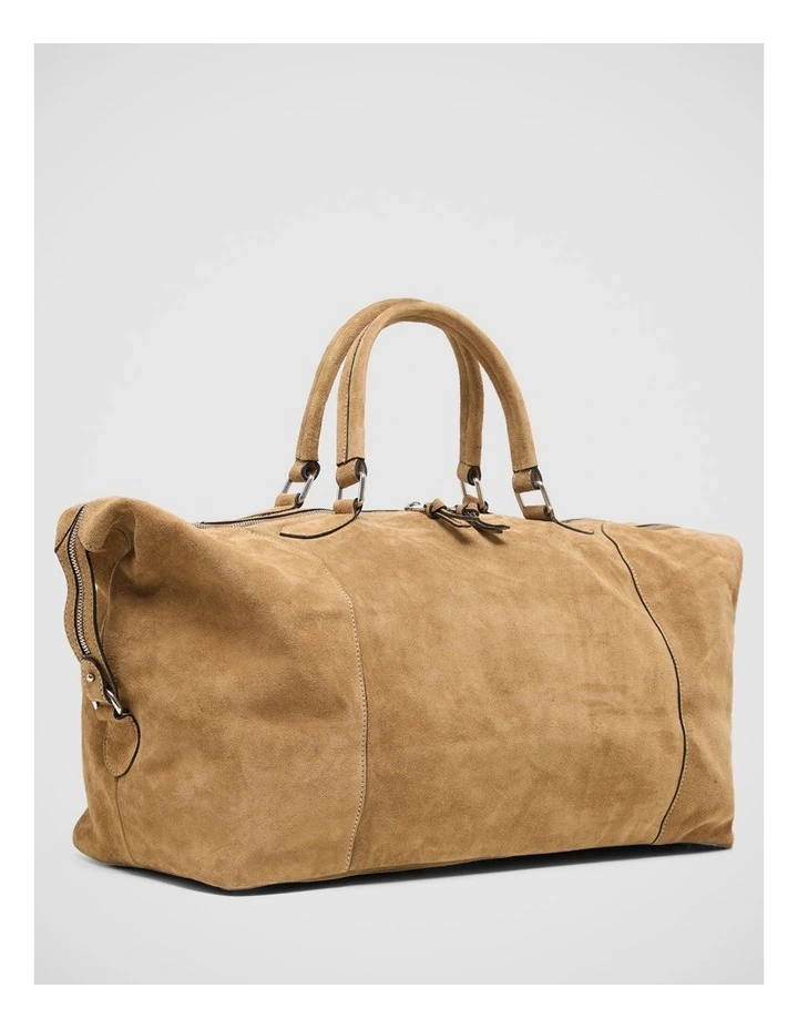 Pivart Suede Weekender in Nutmeg image 2