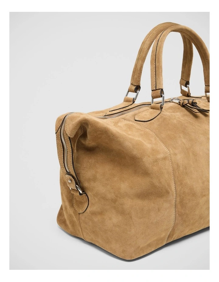 Pivart Suede Weekender in Nutmeg image 4
