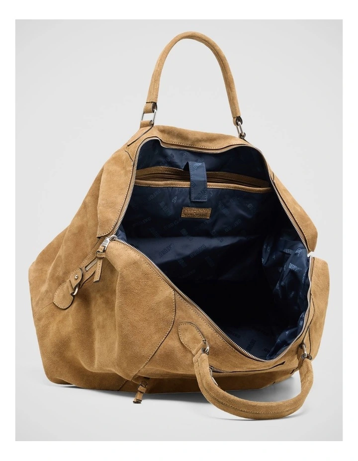 Pivart Suede Weekender in Nutmeg image 5