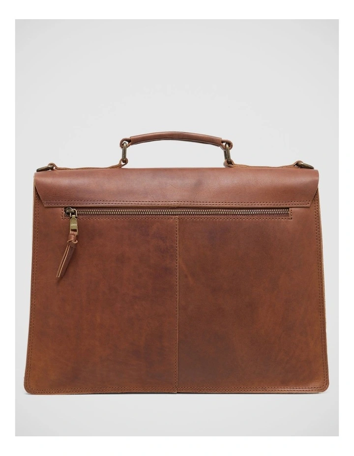 Odyssey Leather Briefcase in Chestnut image 3