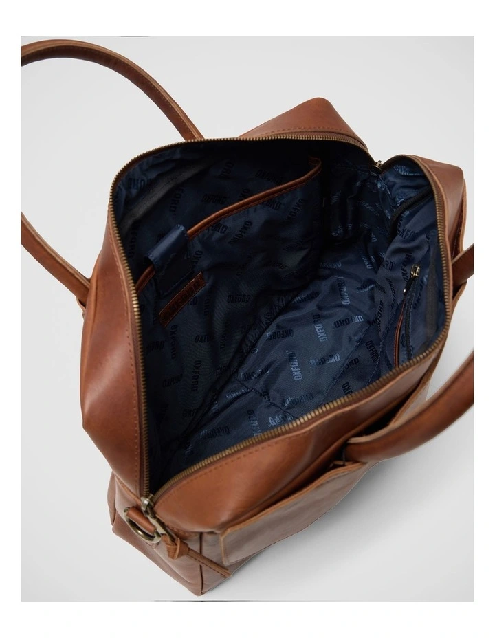 Bartell Leather Briefcase in Chestnut image 5