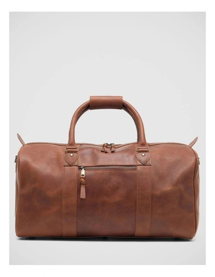 Bartell Leather Weekender Bag in Chestnut image 1