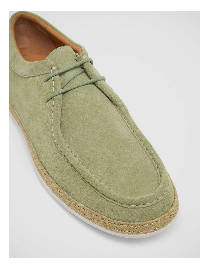 Dorian Espadrille Suede Wallaby in Moss image 4
