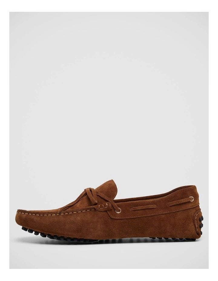 Louie Suede Driver Shoe in Tobacco image 2