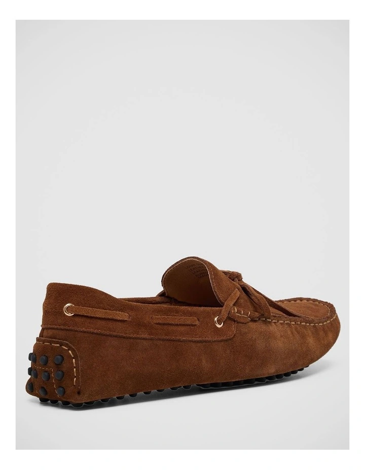 Louie Suede Driver Shoe in Tobacco image 3