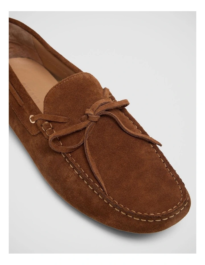 Louie Suede Driver Shoe in Tobacco image 4