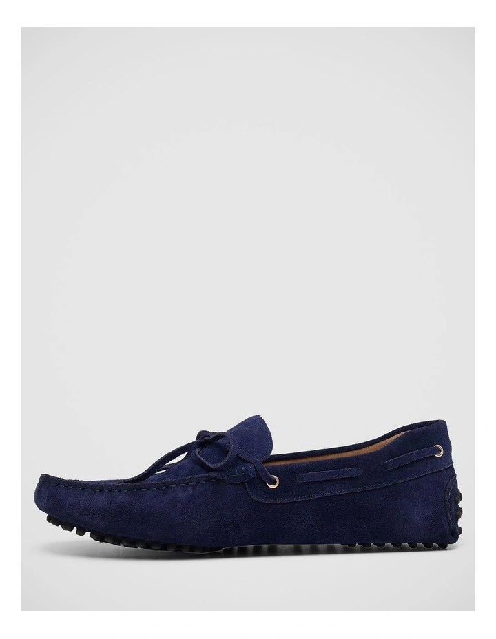 Louie Suede Driver Shoe in Navy image 2
