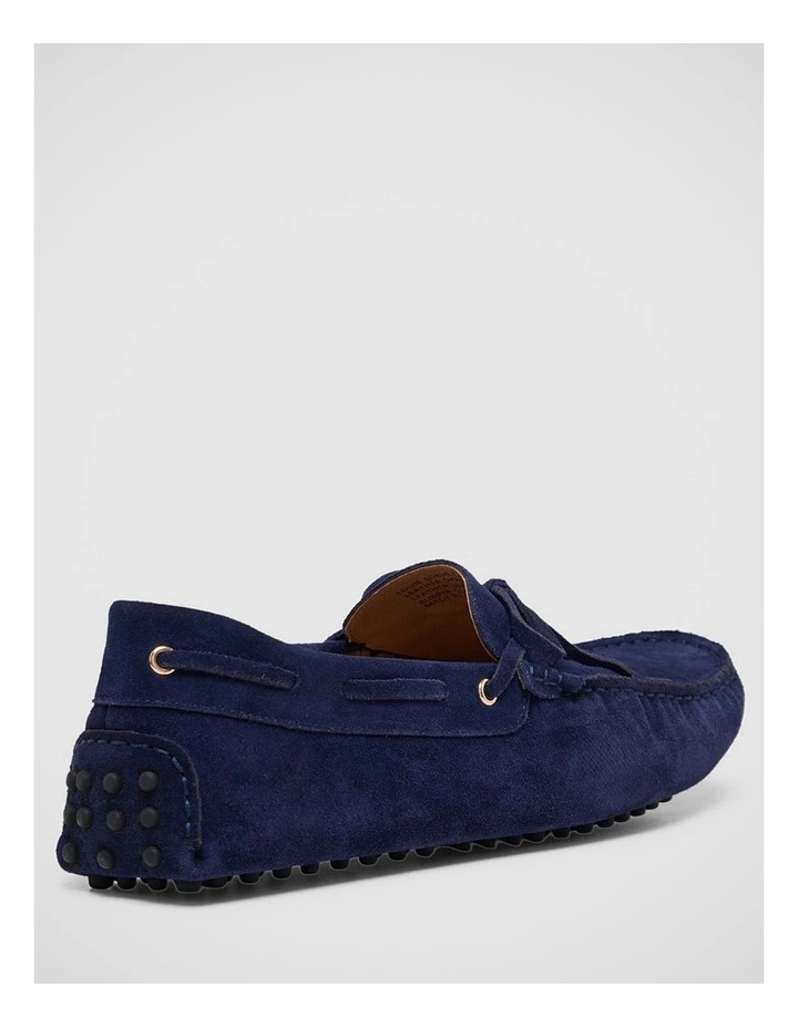 Louie Suede Driver Shoe in Navy image 3