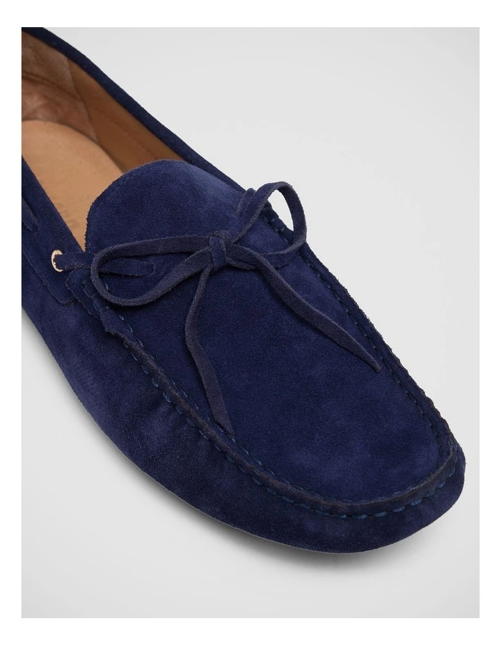 Louie Suede Driver Shoe in Navy image 4