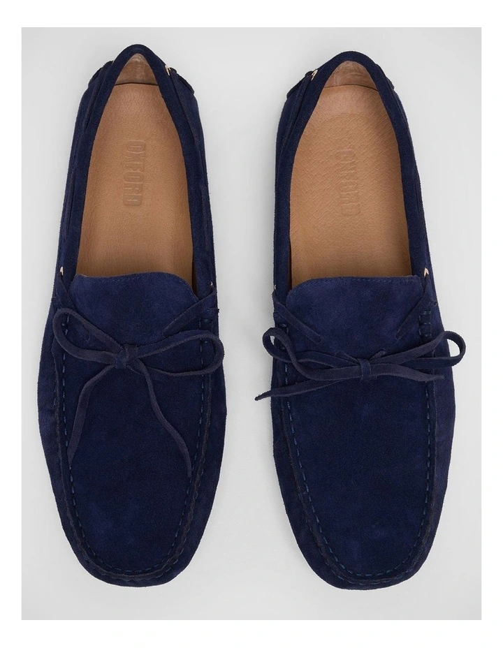 Louie Suede Driver Shoe in Navy image 5
