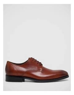 Ezra Lace Up Derby Shoe in Tan