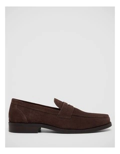 Casson Summer Suede Loafer in Chocolate