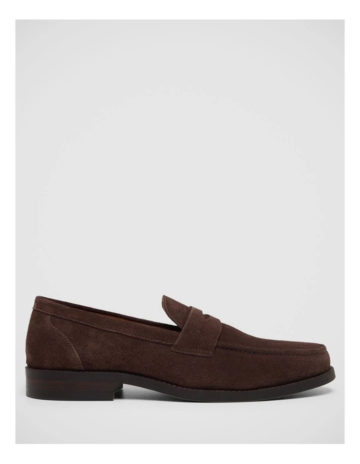 Casson Summer Suede Loafer in Chocolate image 1
