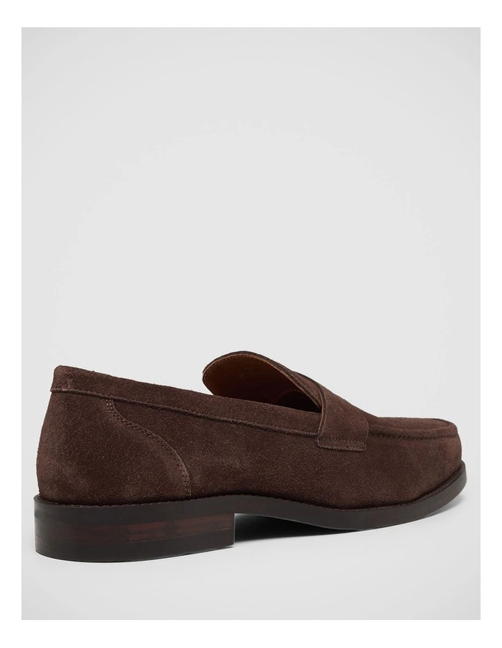 Casson Summer Suede Loafer in Chocolate image 3