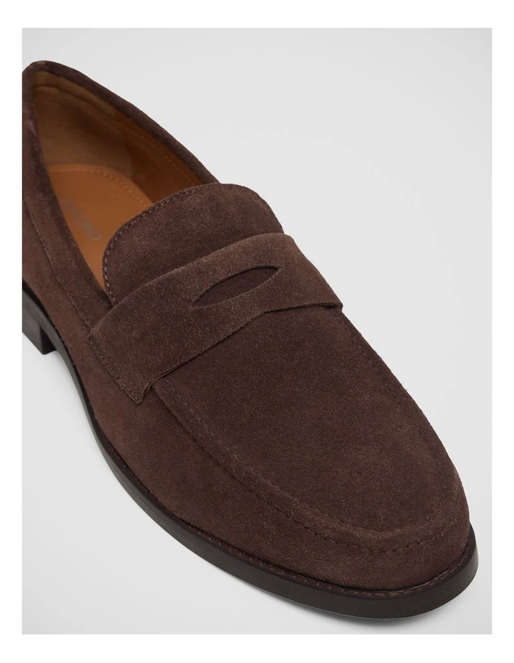 Casson Summer Suede Loafer in Chocolate image 4