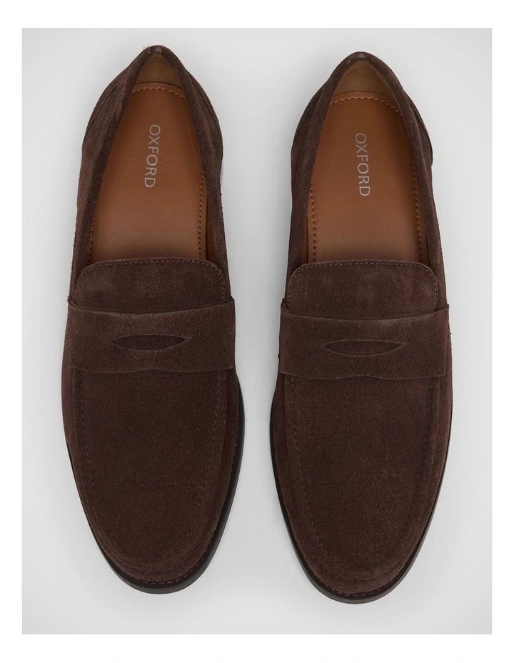 Casson Summer Suede Loafer in Chocolate image 5