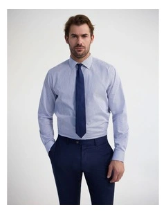 Islington Classic Fit Shirt in Navy Stripe