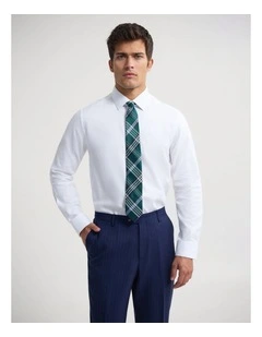 Beckton Slim Fit Cotton Shirt in White
