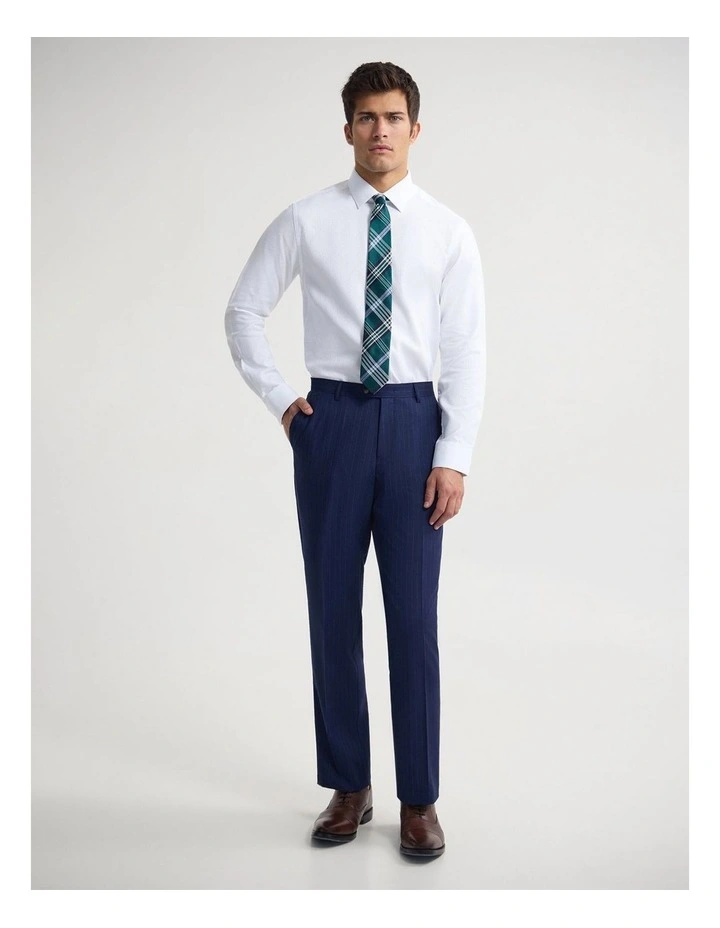 Beckton Slim Fit Cotton Shirt in White image 5