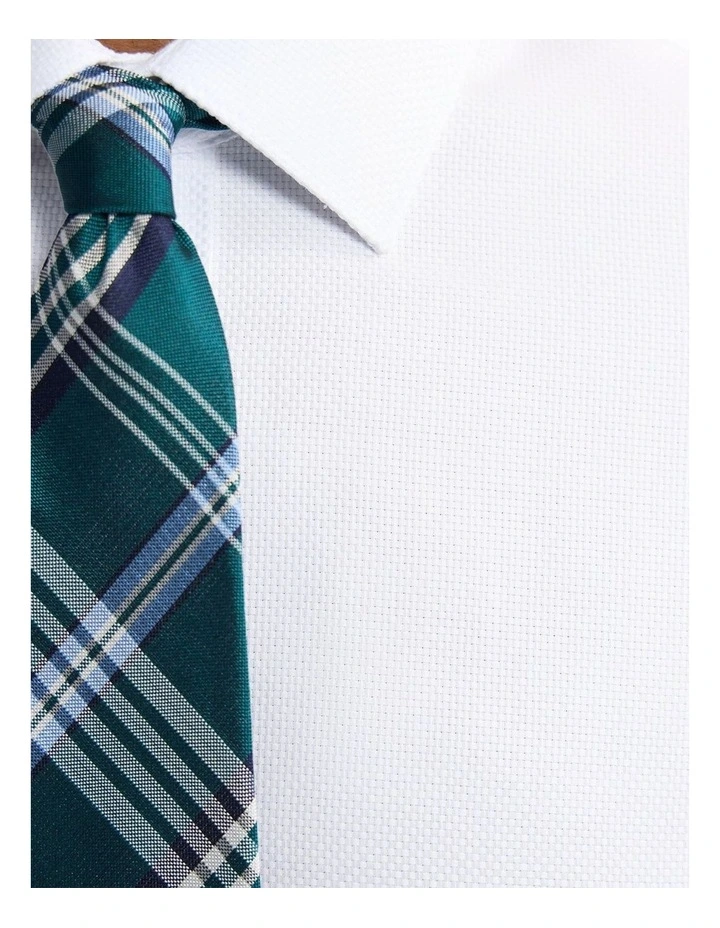 Beckton Slim Fit Cotton Shirt in White image 6