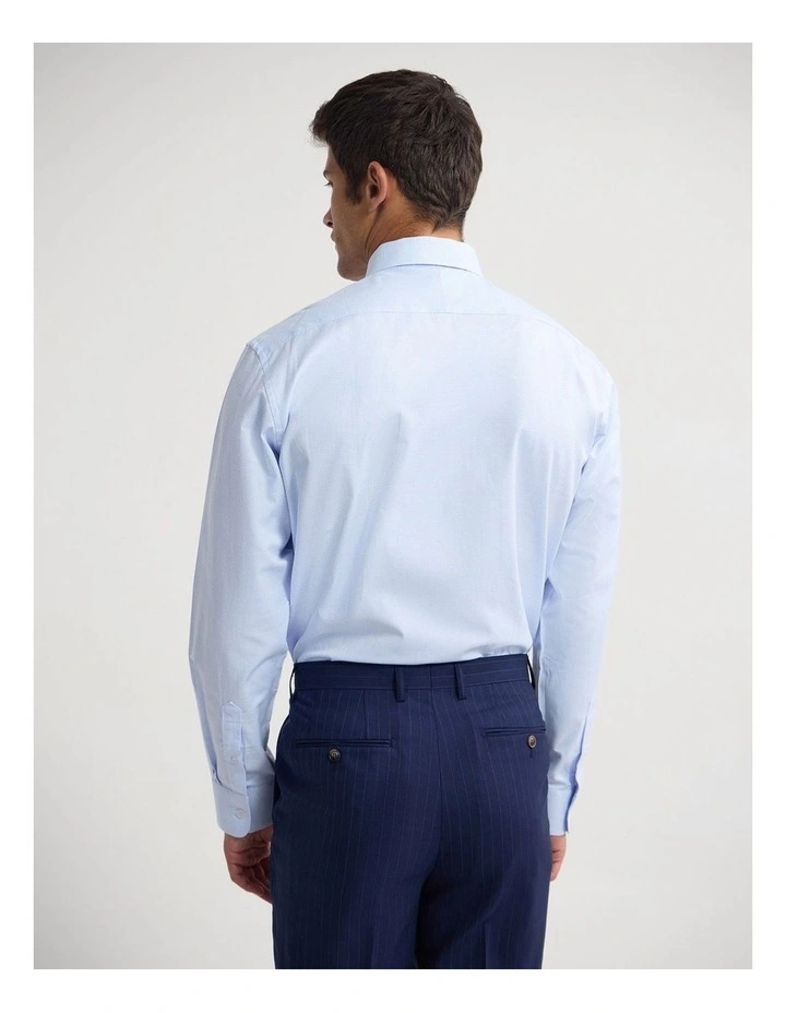 Islington Classic Fit Cotton Luxury Shirt in Blue Check image 4