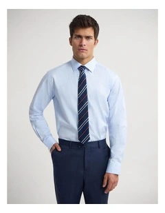 Islington Classic Fit Cotton Luxury Shirt in Sky Stripe