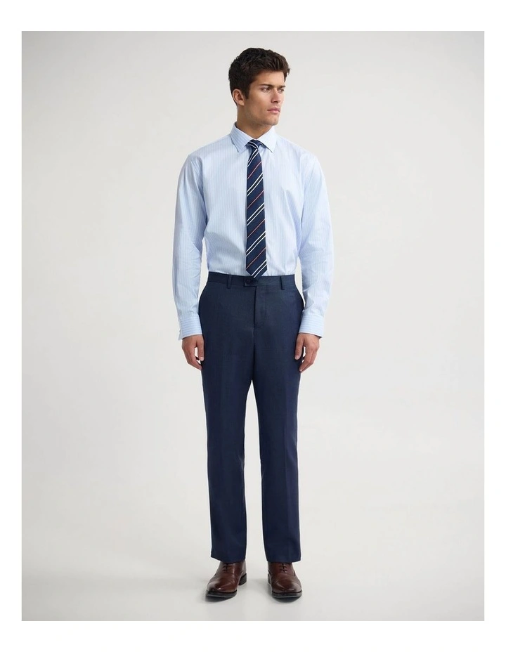 Islington Classic Fit Cotton Luxury Shirt in Sky Stripe image 3