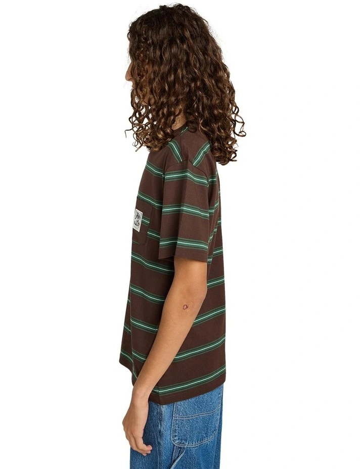 Big Foot Pocket Label T-Shirt in Brown image 3