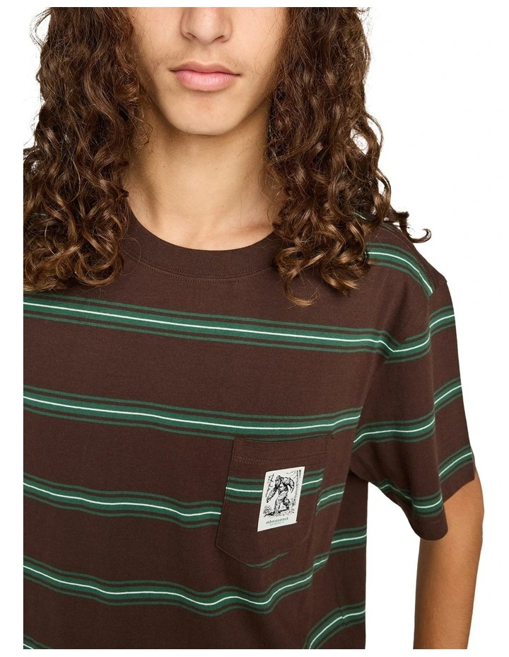 Big Foot Pocket Label T-Shirt in Brown image 4