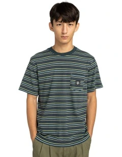 Icon Label Pocket T-Shirt in Green
