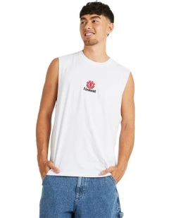 Canyon Muscle Shirt in Optic White