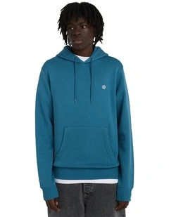 Icon Embroidery Hooded Sweatshirt Mallard Blue