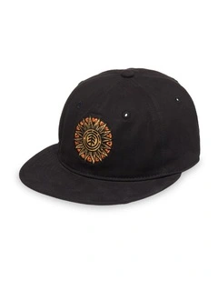 Timber 6 Panel Cap Flint Black