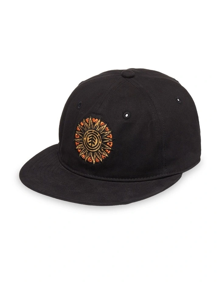 Timber 6 Panel Cap Flint Black image 2