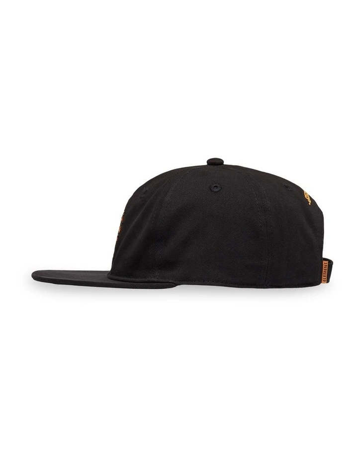 Timber 6 Panel Cap Flint Black image 3