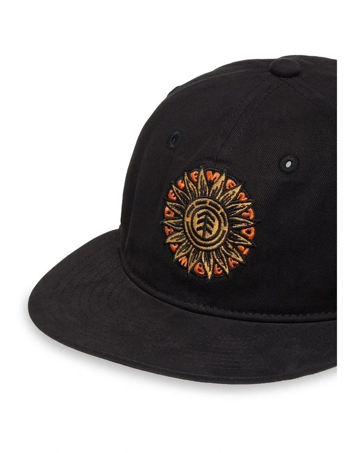Timber 6 Panel Cap Flint Black image 4