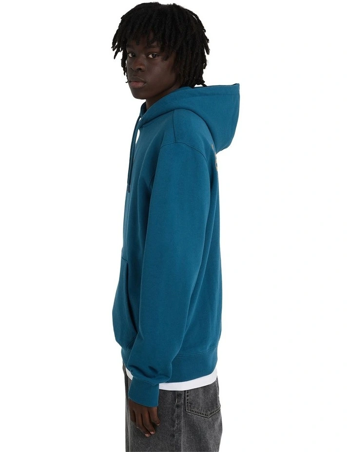 Simple Logo Pullover Hoodie Mallard Blue image 3