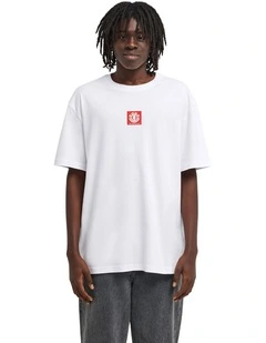 Square Logo T-shirt in Optic White