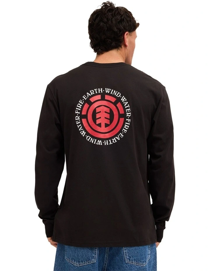Seal Back T-Shirt In Flint Black image 2